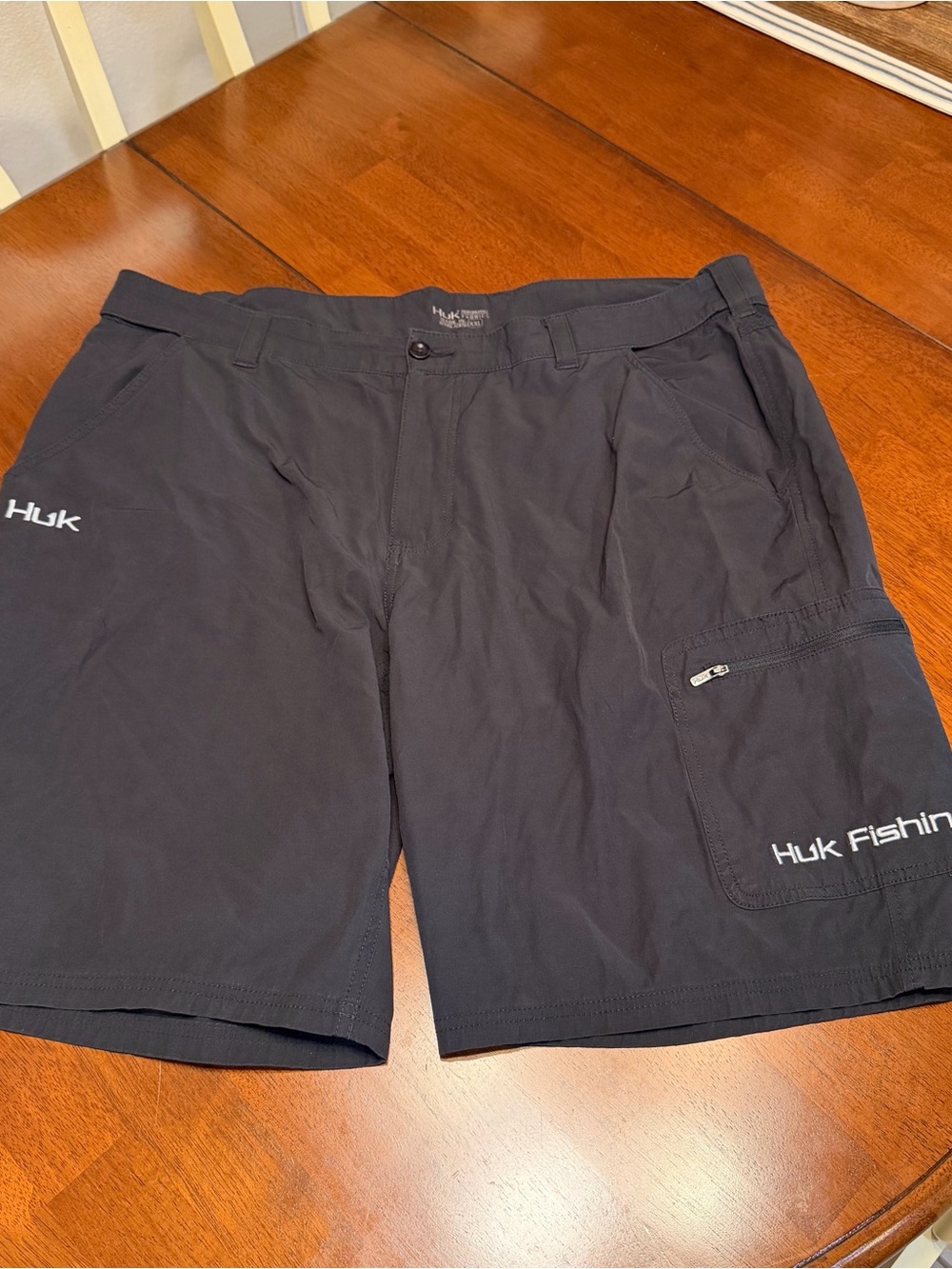 Huk Next Level Shorts Mens XXL Performance Cargo Fishing 10" Inseam Quick Dry
